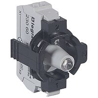 Комплектующий блок для диффузоров - Osmoz - для комплектации - с подсветкой - пружин. клеммы - 24В~/= - белый - 1 пост | код 023110 |  Legrand